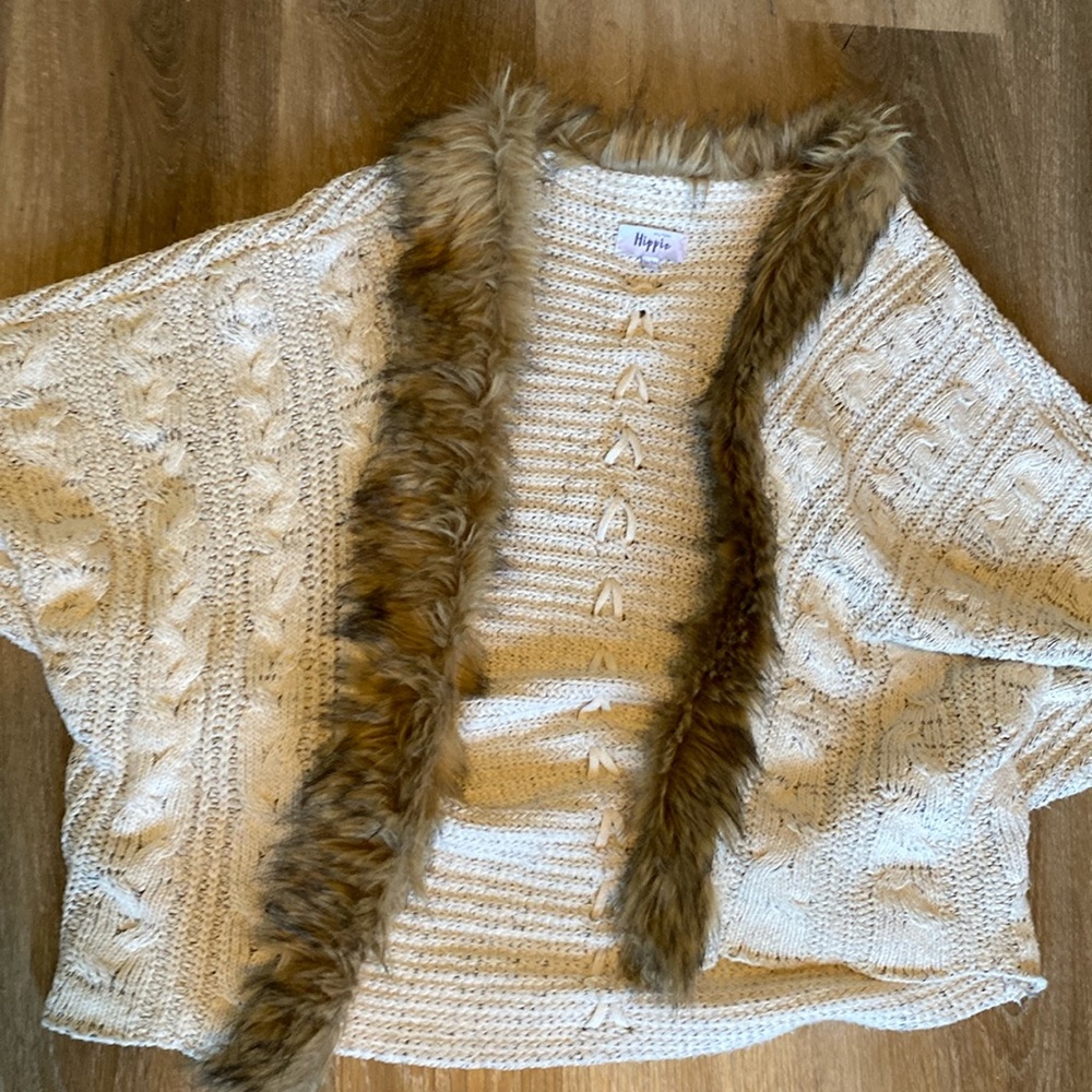 Military Hippie Fur Coat Type Jacket